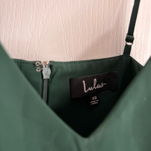 Lulus Reinette Dark Green Midi Dress - Picture 5 of 6